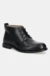 Kožené poltopánky Calvin Klein ESS RUBBER DESERT BOOT LTH