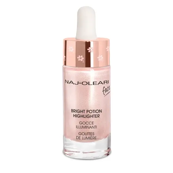 Naj-Oleari Bright Potion Highlighter rozjasňující kapky - Rose Quartz 17 ml
