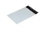 100 ks - Obálka plastová samolepiaca bielo-čierna 250x350 hr. 0,06 (80% podiel recyklátu)