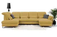 Sedací souprava Giovani do U - látka Urban Provedení: Pravá U, Nožičky: Nožičky kovové - chrom, látka: Urban 14