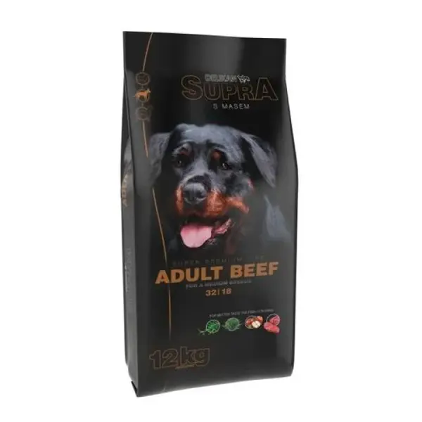 DELIKAN SUPRA Adult Beef 12kg superprémiové krmivo s obsahom hovädzieho mäsa pre dospelé psy stredných plemien