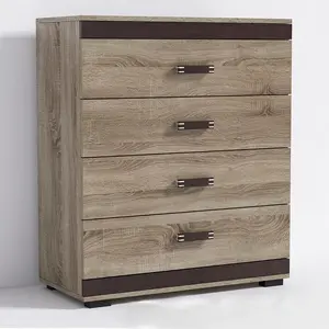 Komoda P12 Barva korpusu: Dub - sonoma, Lišta: Wenge, Barva dvířek: Dub - canyon