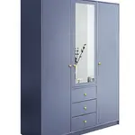 Šatní skříň Siena D3 Barva korpusu: Modrá, Rozměry: 149 cm