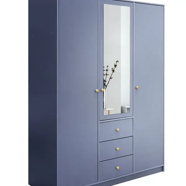 Šatní skříň Siena D3 Barva korpusu: Modrá, Rozměry: 149 cm
