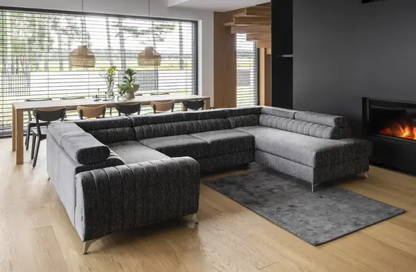 Sedací souprava Louis Provedení: Pravá U, látka: Marte 10