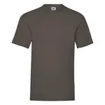 Czekoládové pánské tričko Valueweight Fruit of the Loom
