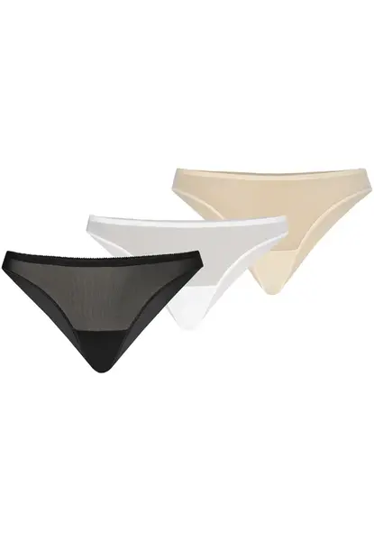 TEYLI Nohavičky 'Tati'  béžová / čierna / biela