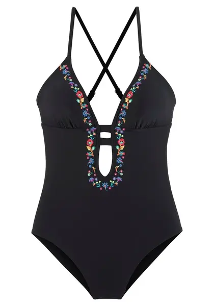 BUFFALO Jednodielne plavky 'Flori'  čierna