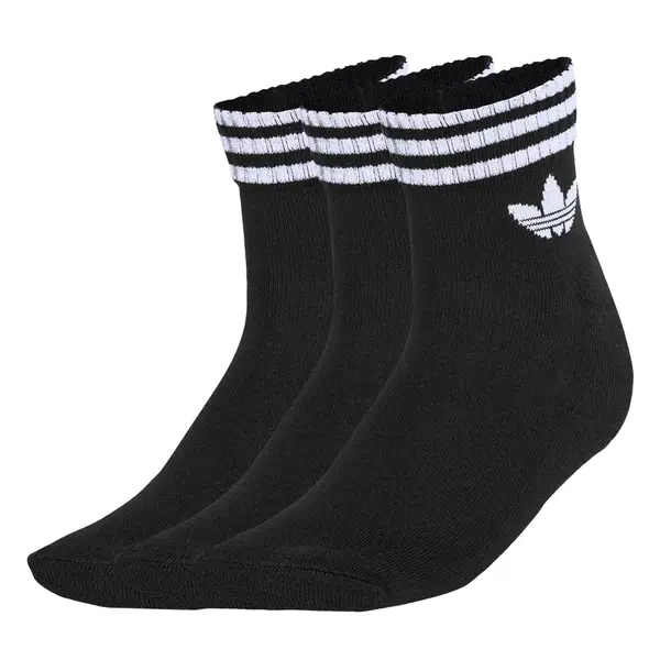 ADIDAS ORIGINALS Ponožky '3-Stripes Ankle 3 Pairs'  čierna / biela