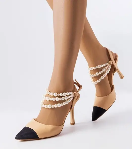 D/CEO Orange neon Lorine stiletto pumps