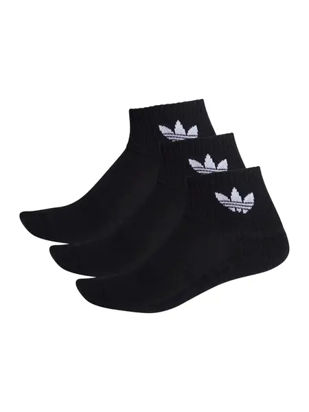ADIDAS ORIGINALS Ponožky 'Mid Crew 3 Pairs'  čierna / biela