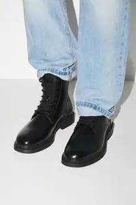 Vysoké kožené boty Medicine