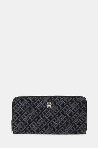 Peněženka Tommy Hilfiger dámská, černá barva, AW0AW17956