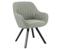 Jídelní židle Chrissy, světle zelená tkanina