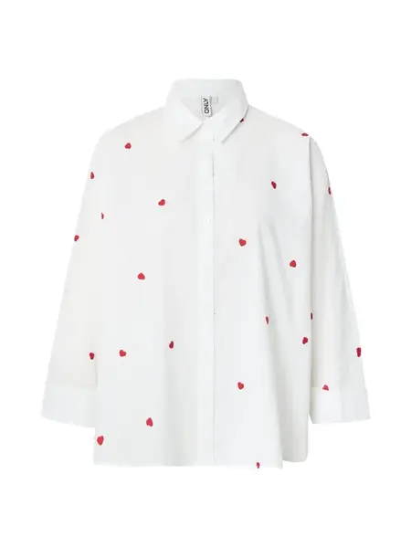 ONLY Blúzka 'ONLNew Lina'  červená / biela