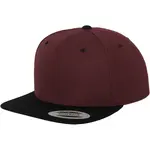 Klasický Snapback 2-Tone kaštanová/blk