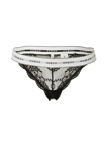 GUESS Nohavičky  čierna / biela