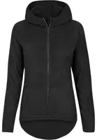 Dámská mikina s kapucí Polar Fleece na zip v černé barvě