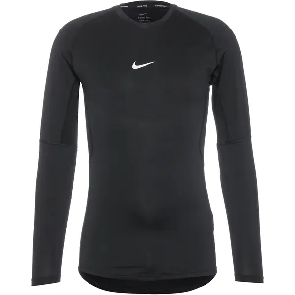 NIKE Funkčné tričko 'Pro'  čierna / biela