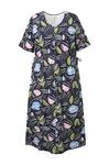 Ulla Popken Šaty  svetlomodrá / svetlozelená / ružová / čierna