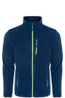 24601 Dewberry 5 Pocket Outdoor Full Zipper Fleece Jacket-INDIGO-2
