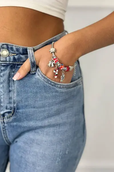 Vánoční náramek Vánoční hůl