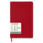 18měsíční diář Moleskine 2025 - 26 - tvrdé desky, L, týdenní - červený