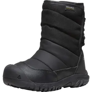 Keen PUFFRIDER WP Dětská zimní obuv, černá, velikost 25/26