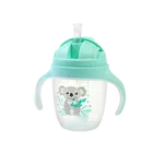 BABYONO Hrnek učicí s brčkem Koala 6m+, 240 ml