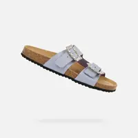 Purple Women's Slippers Geox Brionia R - Women's