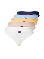 Tommy Hilfiger Underwear Tangá  modrá / svetlomodrá / žltá / pastelovo ružová / biela