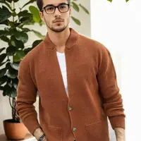 87095 Dewberry Mens Knitwear Cardigan-TILE