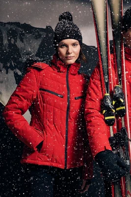 DEFACTO Fit Water Repellent Ski Jacket Slim Fit Hooded Zippered Hand Protection Pocket Waterproof