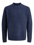 JACK & JONES Sveter 'JORYORK OLLIE'  modrá melírovaná