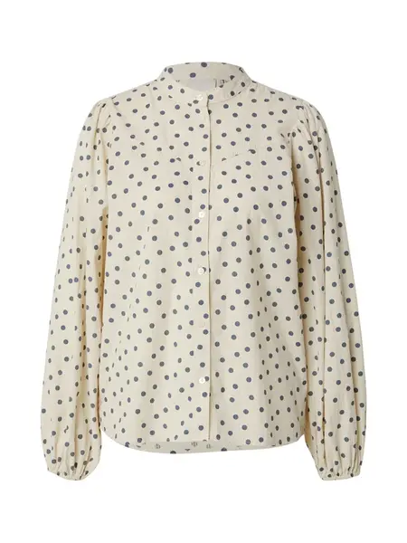 ICHI Blúzka 'IHVINOLA'  nebielená / modrosivá