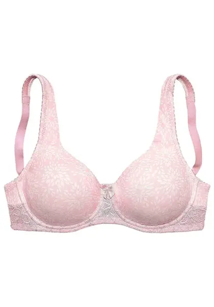 NUANCE Podprsenka  ružová / biela