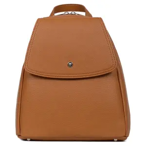 Elegantný dámsky batoh Hexagon Maltes - koňak