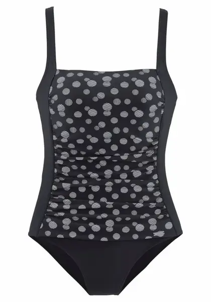 LASCANA Formujúce plavky  čierna / biela ako vlna