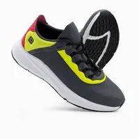 Ombre Men's sneakers with neon inserts - graphite