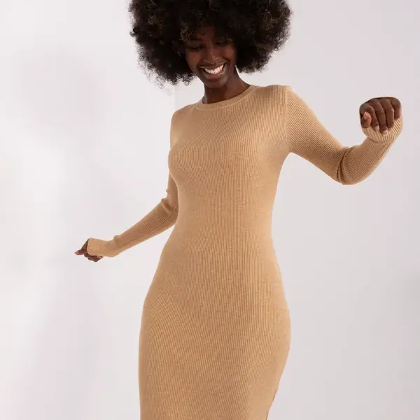 Dress-DHJ-SK-F3622.23X-camel