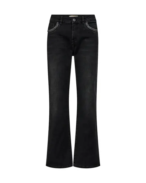 MOS MOSH Džínsy 'MMCecilia Perla'  tmavosivá