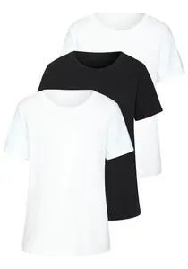 BEACH TIME Tričko  čierna / biela