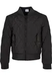 Dívčí Diamond Quilt Nylon Jacket černá