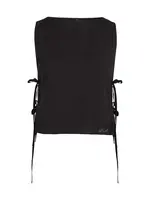 Karl Lagerfeld Top  čierna / biela