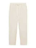 MANGO Nohavice  sivobéžová