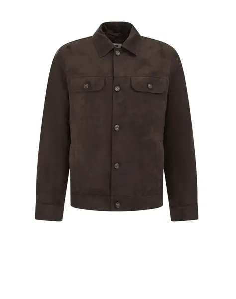 WE Fashion Prechodná bunda  tmavohnedá