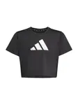 ADIDAS SPORTSWEAR Funkčné tričko 'Essentials'  čierna / biela