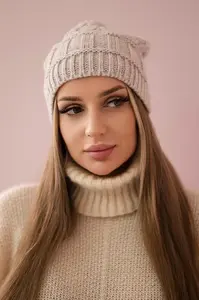 Kesi Fleecová čepice Marta K231 light beige