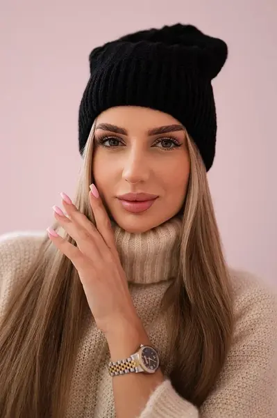 marka niezdefiniowana Fleecová čepice Anna K238 černá