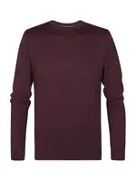 Petrol Industries Sveter  vínovo červená